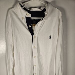 Polo By Ralph Lauren Boys White Dress Shirt